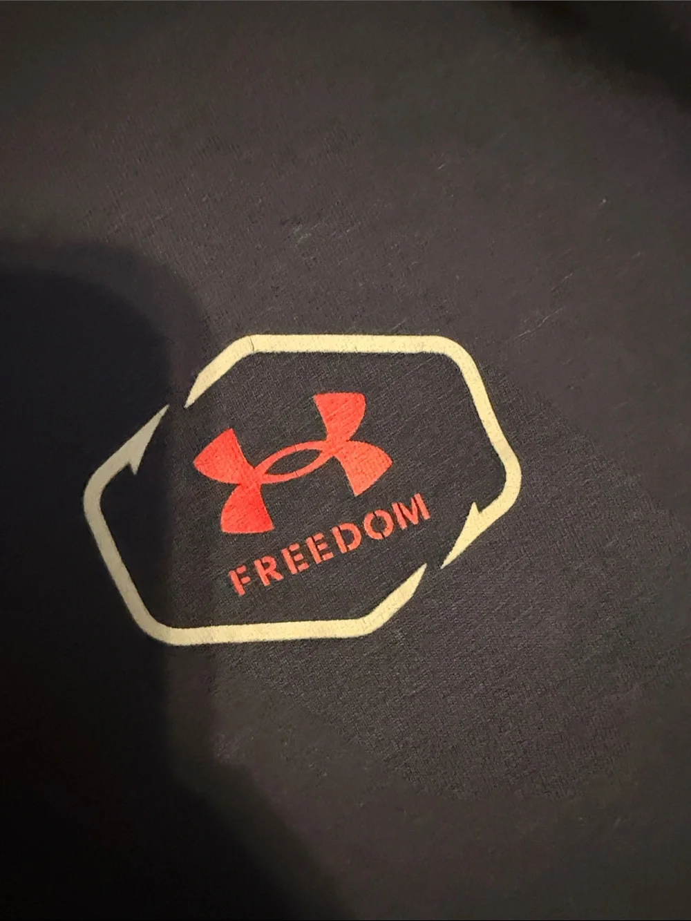Under Armour Navy Short-Sleeve Performance Tee with Red Logo - Picture 2 of 5